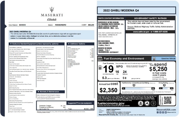 Used 2022 Maserati Ghibli Modena Q4 for sale Sold at Miller Motorcars Aston Martin in Greenwich CT 06830 28