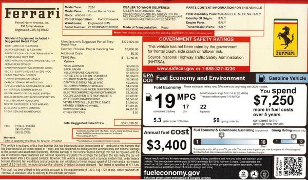 Used 2024 Ferrari Roma Spider for sale $297,900 at Miller Motorcars Aston Martin in Greenwich CT 06830 2