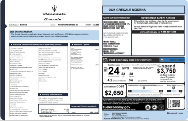 Used 2025 Maserati Grecale Modena for sale $61,116 at Miller Motorcars Aston Martin in Greenwich CT 06830 27