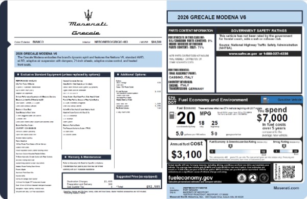 Used 2026 Maserati Grecale Modena for sale $81,370 at Miller Motorcars Aston Martin in Greenwich CT 06830 23