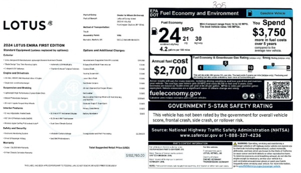 Used 2024 Lotus Emira I4 First Edition for sale $88,900 at Miller Motorcars Aston Martin in Greenwich CT 06830 28