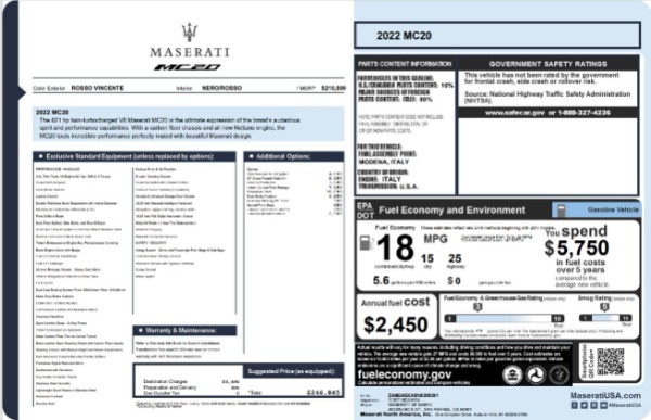 Used 2022 Maserati MC20 for sale $175,900 at Miller Motorcars Aston Martin in Greenwich CT 06830 24