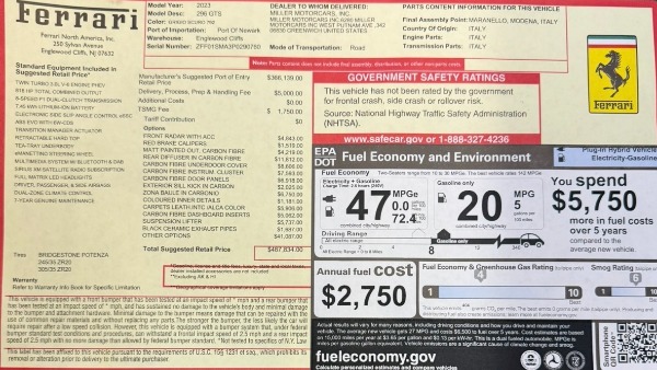 Used 2023 Ferrari 296 GTS for sale $355,900 at Miller Motorcars Aston Martin in Greenwich CT 06830 2