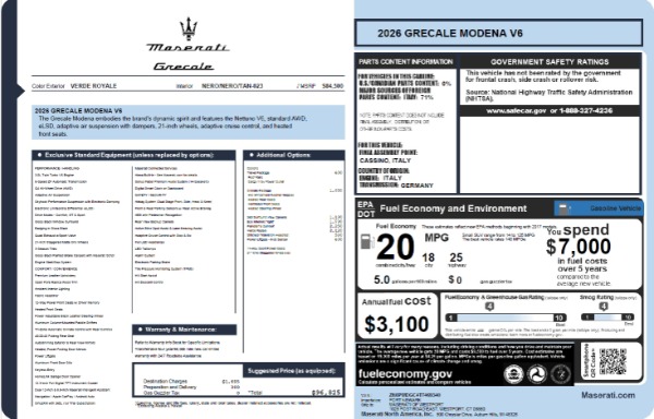 2026 Maserati Grecale