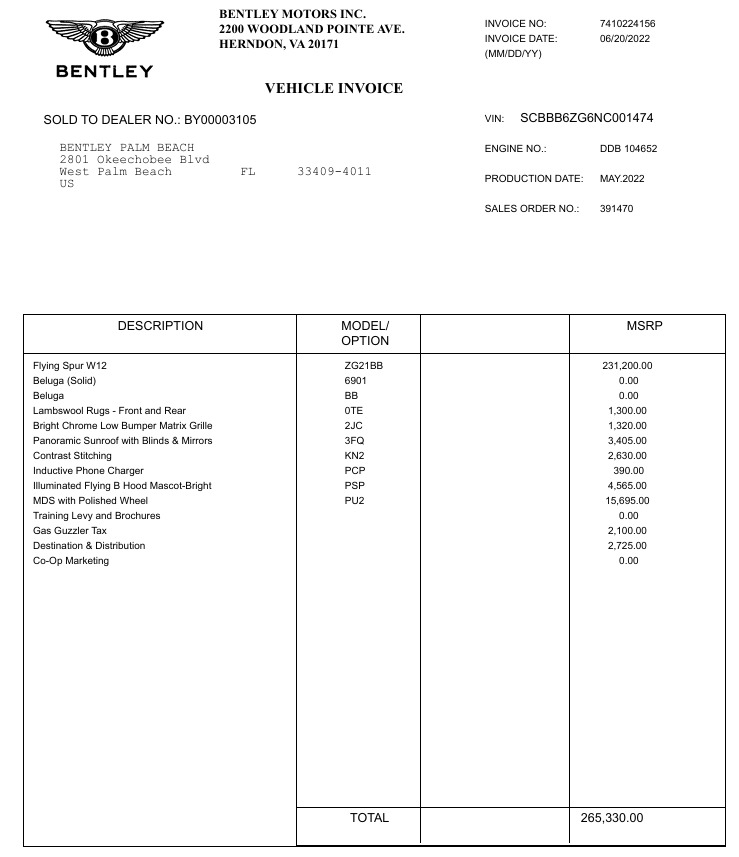 Used 2022 Bentley Flying Spur W12 for sale Call for price at Miller Motorcars Aston Martin in Greenwich CT 06830 1