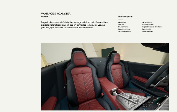 New 2026 Aston Martin Vantage S Roadster for sale $255,400 at Miller Motorcars Aston Martin in Greenwich CT 06830 10