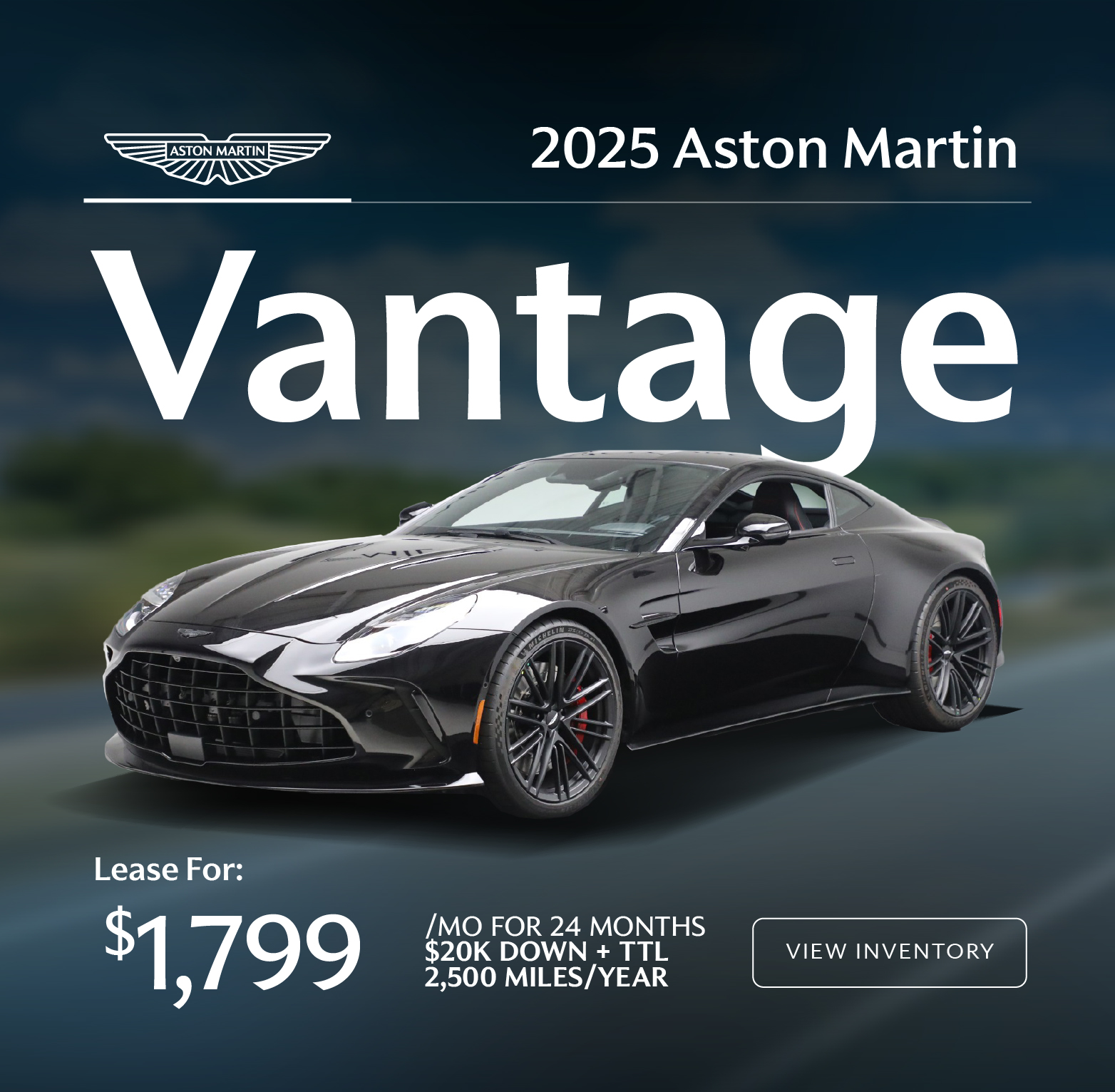 Aston Martin Vantage Lease Special